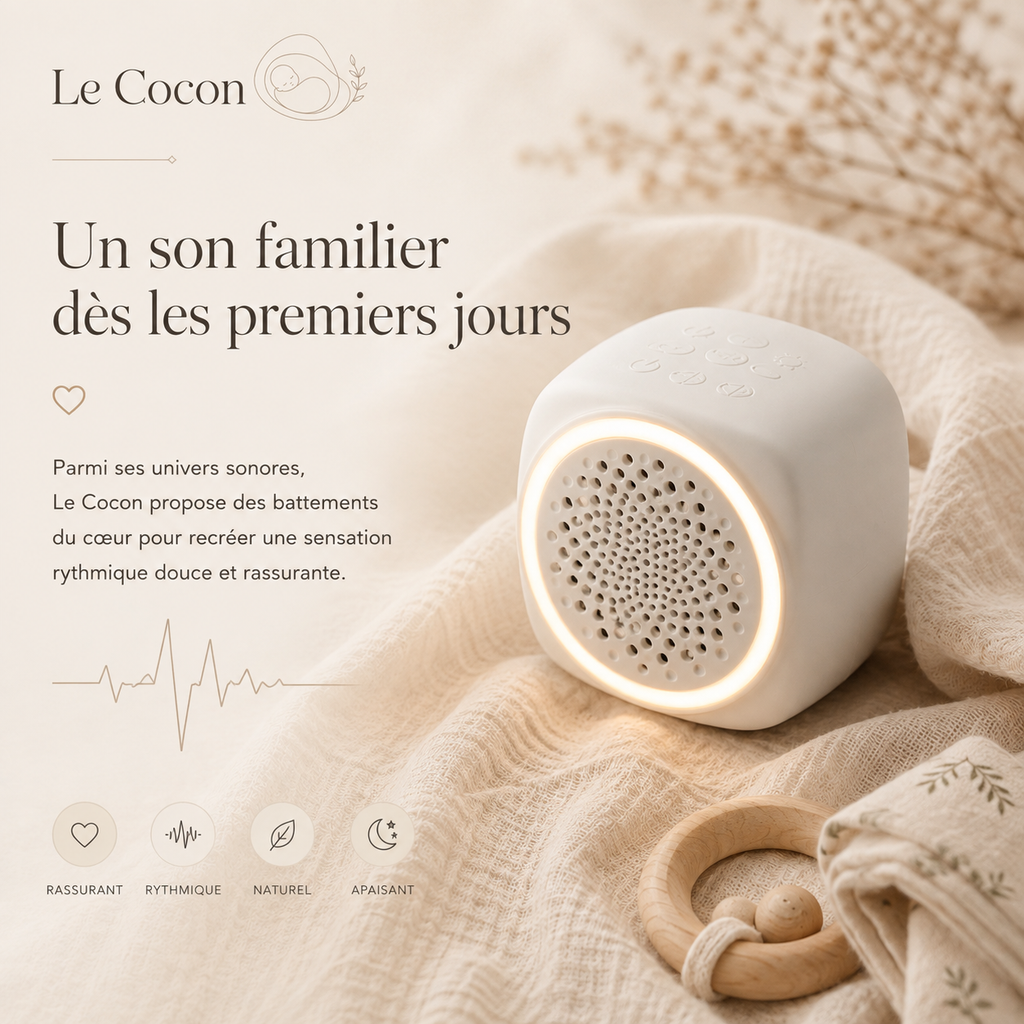 Un son familier dès les premiers jours — battements du cœur